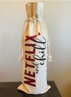 Wine bag Nextfix and chill gifts heyprezzie Wine bag Nextfix and chill gifts heyprezzie