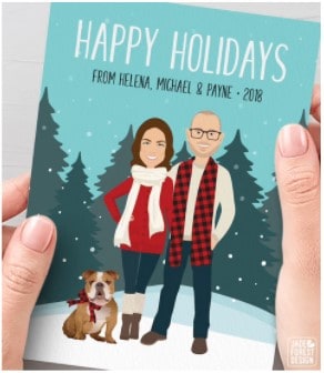 Custom Family Portrait Holiday Cards Bests gifts for deployed military service members Custom Family Portrait Holiday Cards Bests gifts for deployed military service members