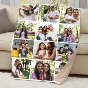 Customizable Photo Blanket Bests gifts for deployed military service members Customizable Photo Blanket Best gifts for deployed military service members