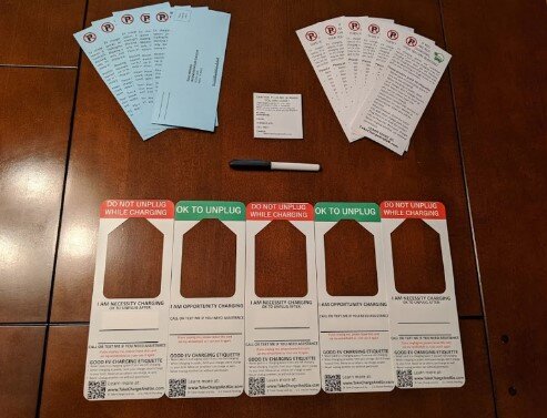 EV Etiquette Kit Gifts for Tesla Lovers hey prezzie EV etiquette gifts for tesla lovers
