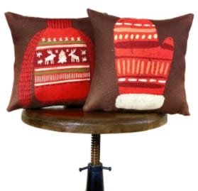 Nordic Sweater and Mitten Throw Pillow Cover HeyPrezzie Scandinavia inspired gifts Nordic Sweater and Mitten Throw Pillow Cover HeyPrezzie Scandinavia inspired gifts